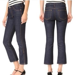 NWOT AG Jodi Crop Side Slit Denim Blue Jeans 27
